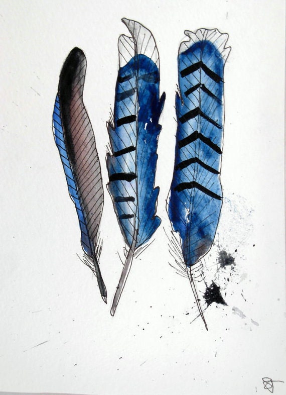 Three feathers are better than one- Print
