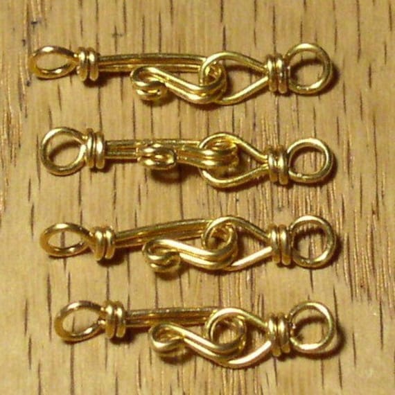4 20ga 10K Gold Filled Bracelet Necklace Clasps. From nottoto