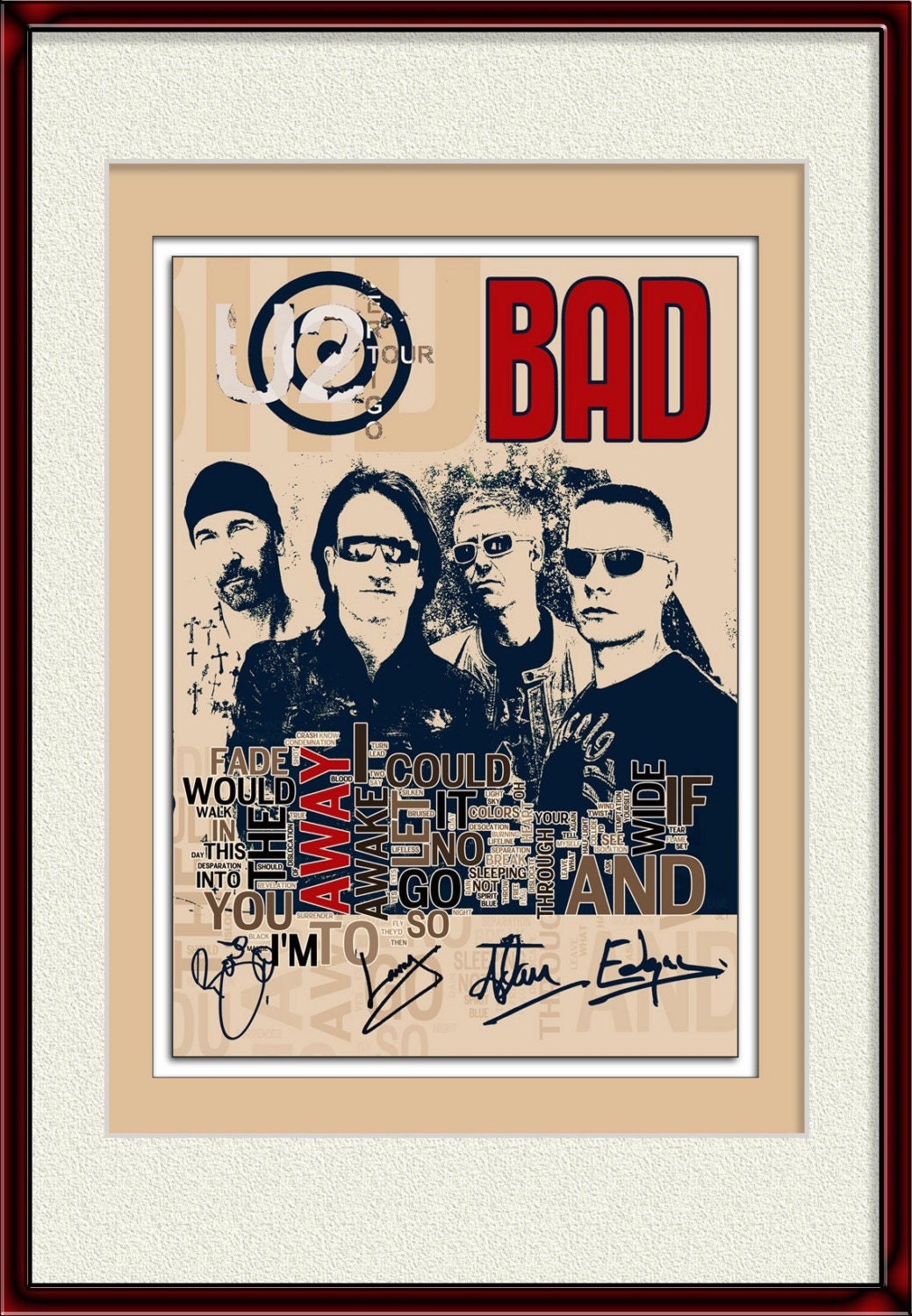 BAD - u2 the song - collage limited edition