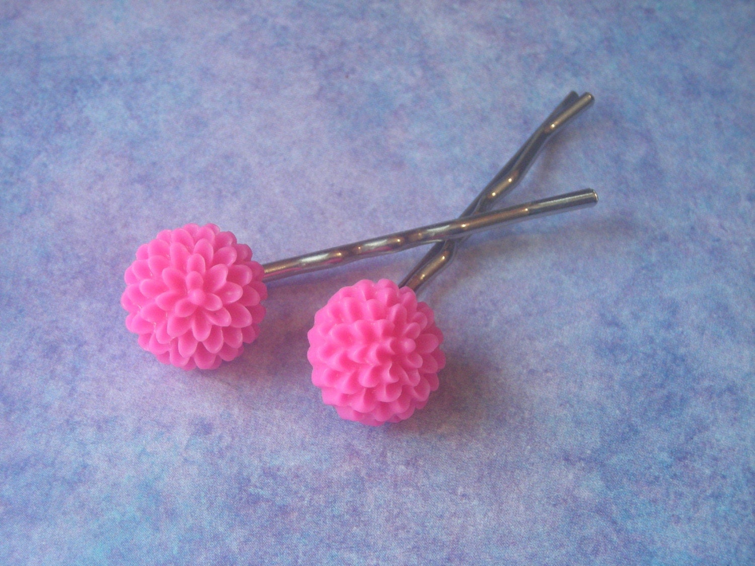 Vintage inspired hair pins - Pink