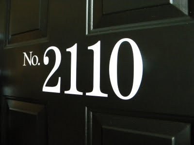 No Soliciting Please Door Number Address Decal Entry Way