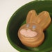 SALE Chocolate Easter Bunny Two Layer Soap