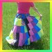 BUTTERFLIES LOVE RAINBOWS patchwork drawstring skirt by ccquilter