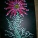 Unusual Flower 16x20 inch acrylic painting on stretched canvas FREE USA SHIPPING