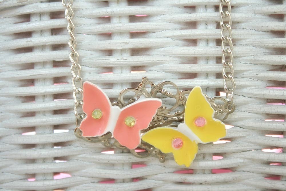 Butterfly love necklace