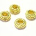 18k gold vermiel Bali wire style spacer beads