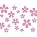Cherry Blossoms SET of 37  Flowers  Baby/ Nursery/ Girl  Children's Vinyl Wall Art Decals