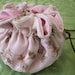keepsake pouch for rosary chapel veil or memories in light pink