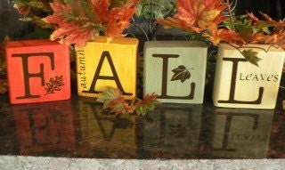 Make and Take FALL vinyl lettering and graphic decals Qty of 10