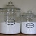 Adorable Vinyl Canister Jar Labels, Organize Your Pantry-- Written On The Wall