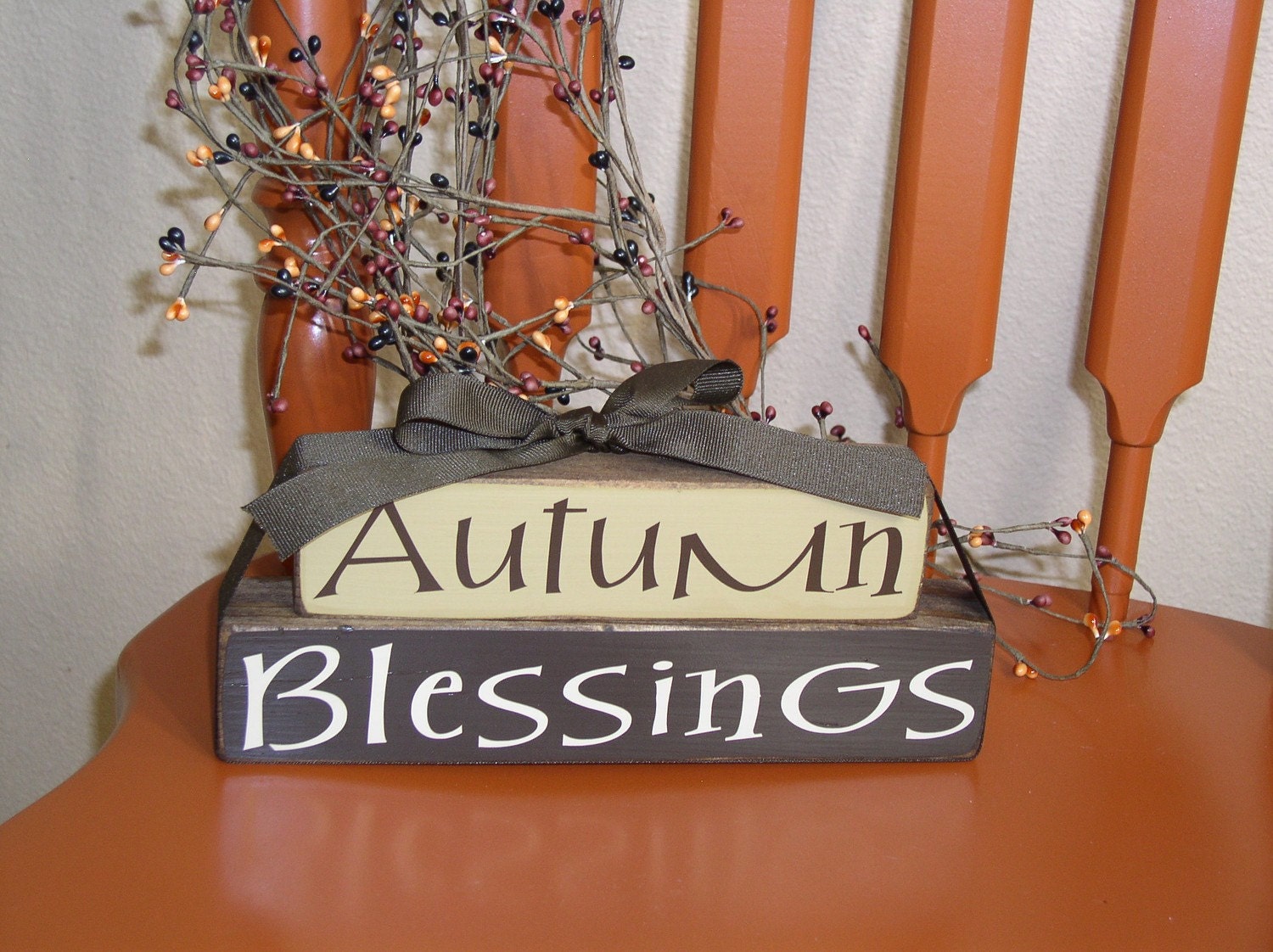 Autumn Blessings Block Stacker