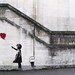 Banksy  Graffiti Art - Girl with Balloon No. 3 - 8x10 Print of an Original  Photograph