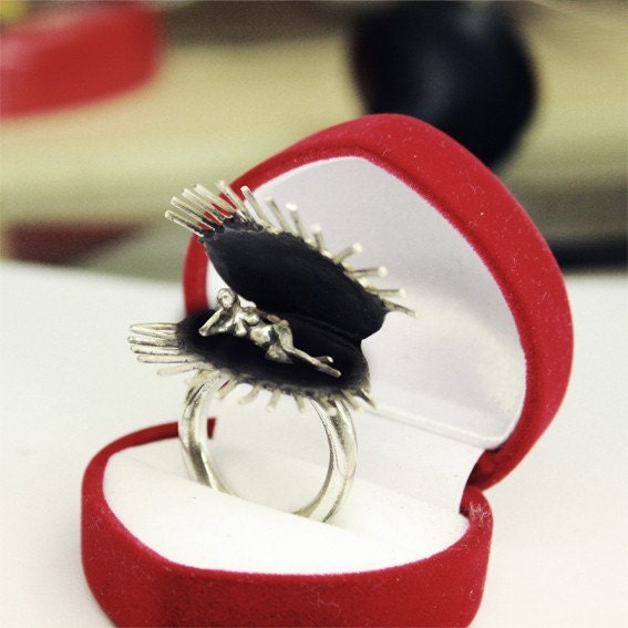 Venus Fly Trap Ring (Sterling Silver)