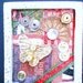 JOURNEY - Tiny Collage Mixed Media OOAK Framed Signed with Beads Butterly Ribbon and Watch Parts