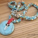 Summer western. Beaded Crocheted Necklace
