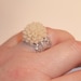 Pretty Cream Chrysanthemum Ring