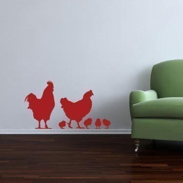 NEW DESIGN Little Red chicken family