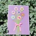 Flower Bouquet Card - Purple