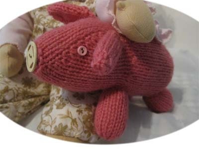 Anika Loves her Piggy A FairyWoolDoll Creation made in the Waldorf tradition Cloth Doll