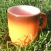 Vintage Orange Anchor Hocking Fire King Coffee Cup Mug
