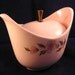 Pink and White 50s or 60s Sugar Bowl
