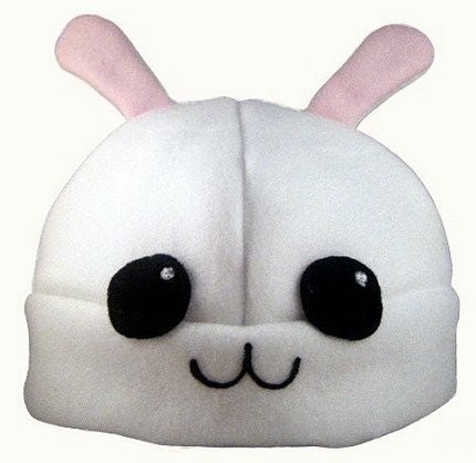 BUNNY RABBIT Fleece Hat Cute Anime Cosplay Animal. From TheBunnyCafe