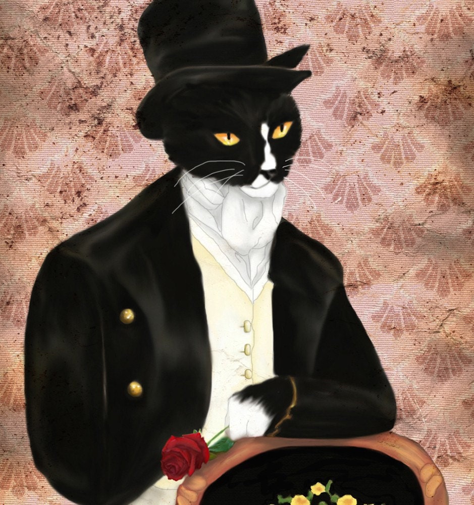 Mr. Darcy 5x7 Rose Wallpaper Print. From TaraFlyPhotos