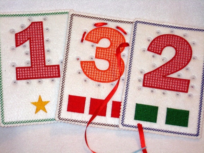 LEARN YOUR NUMBERS SEWING CARDS. From itsthesmallthings