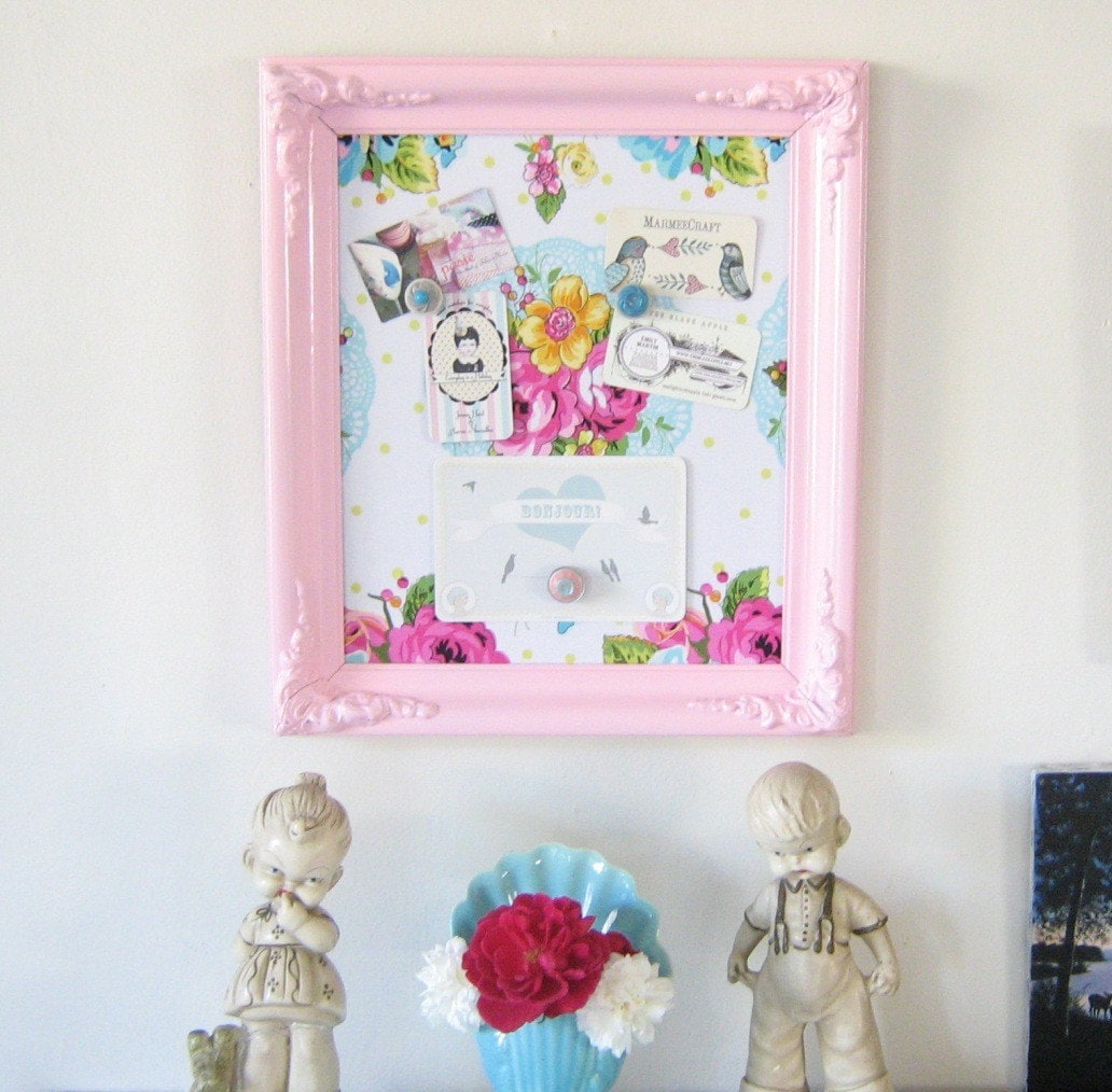 Magnetic Inspiration Board Memo Board Candy Pink