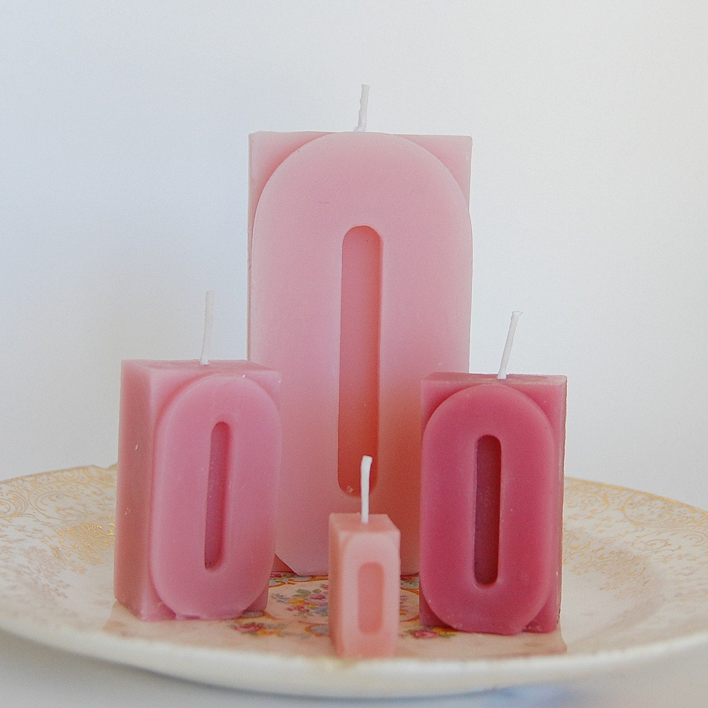 Letterpress Mixed Candles