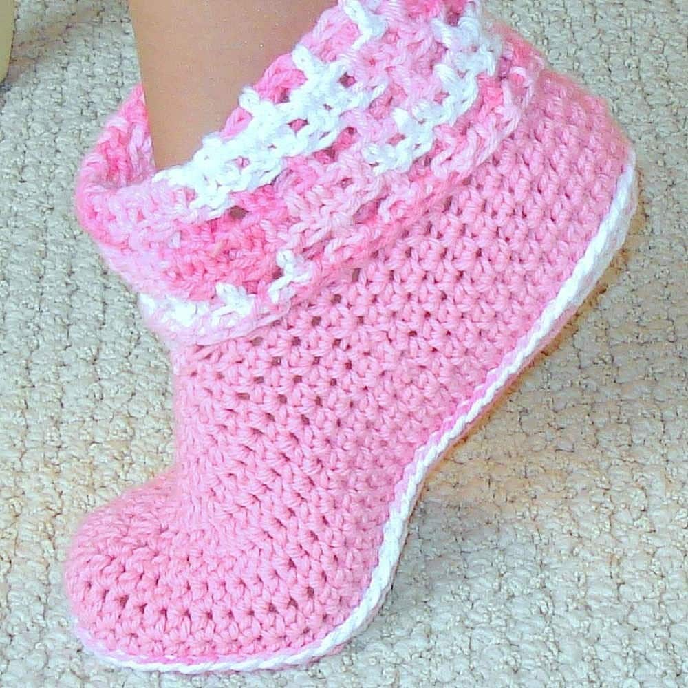 pattern  How for  CROCHET Crochet slippers Crochet KIDS Learn  â€” kids to SLIPPERS