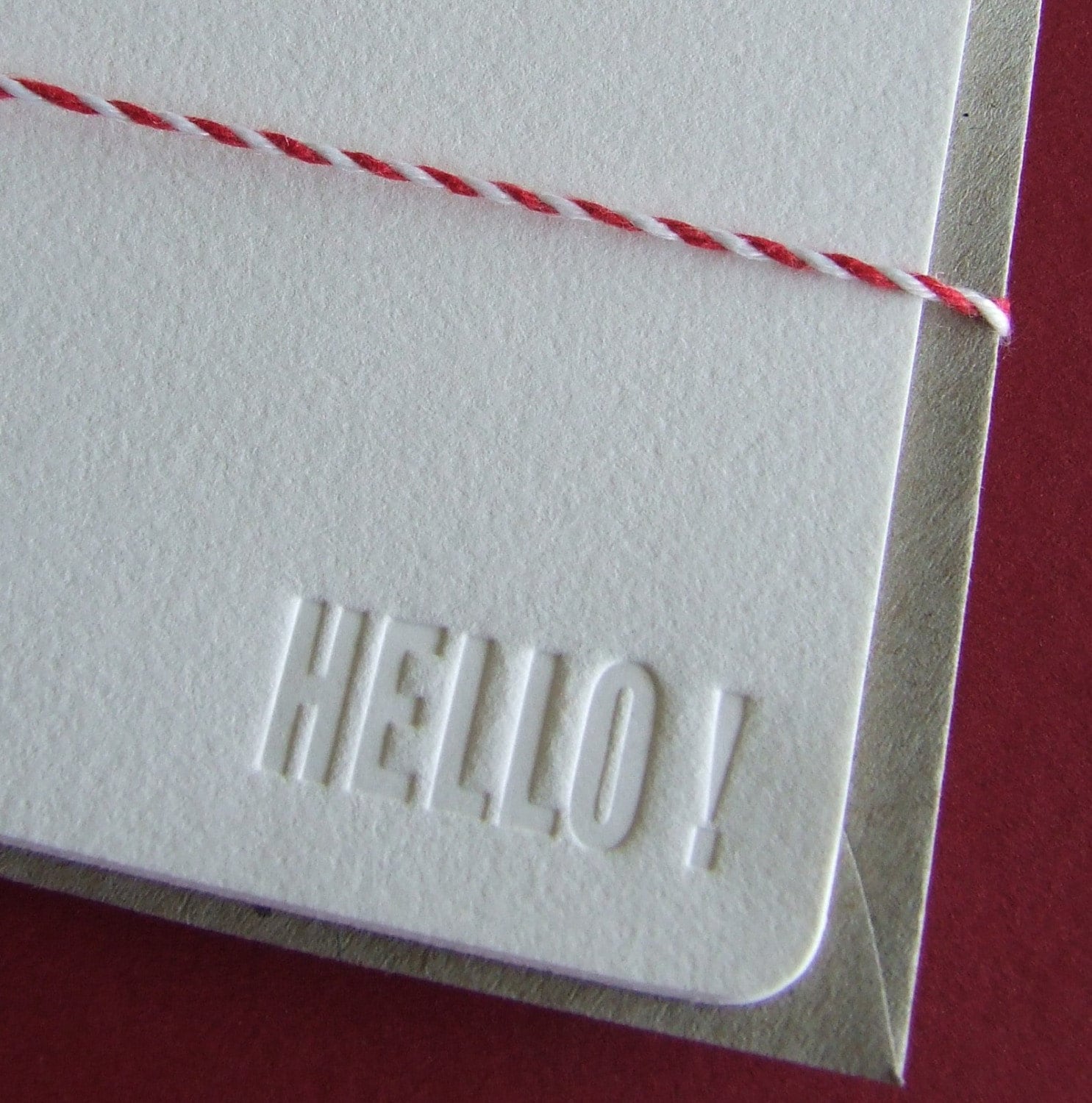 letterpress notecard