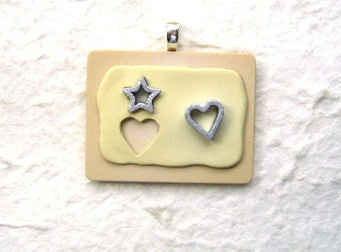 Cute Japanese Cookie Cutters Pendant - Star And Heart 