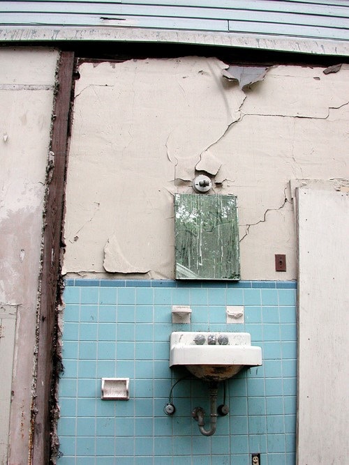 Everything but the Outdoor Abandoned Bathroom Sink - 8x10 High Quality Photo Print