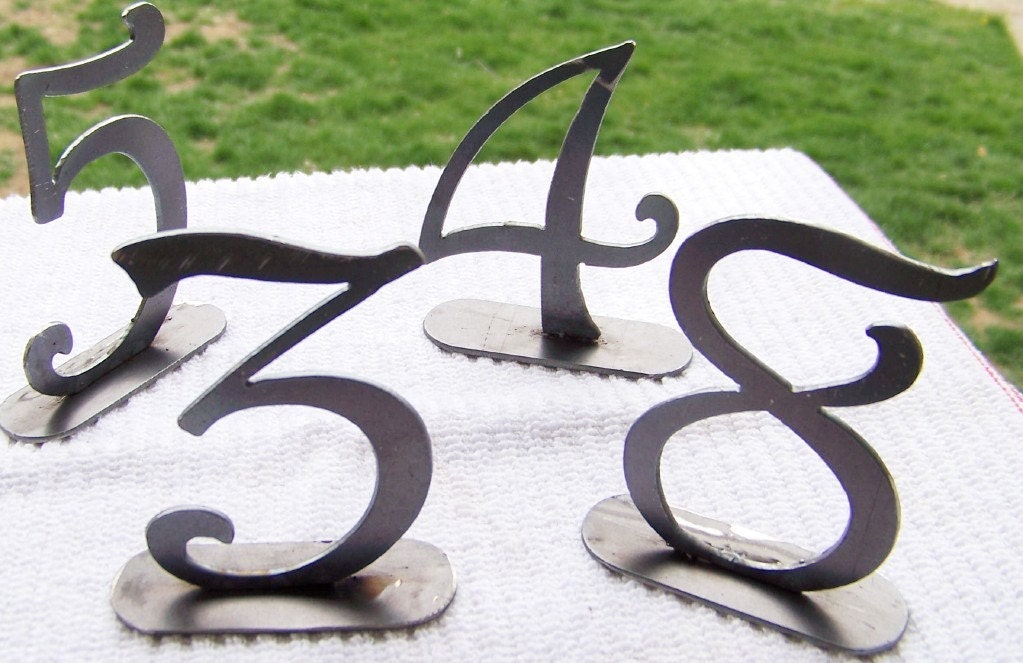 Metal table numbers for Wedding and Banquet