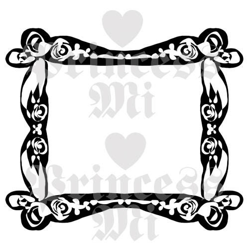 rose border clipart. Digital Black Rose Border photo Frame Clipart decoration Graphic by princess mi 1083. From helloaimi