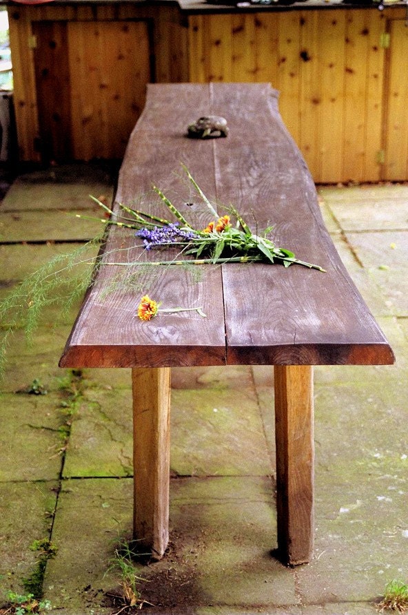 Rustic Banquet Table Outdoor Wedding Sustainable Black Locust Custom 
