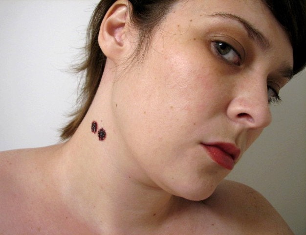 Vampire Bite Temporary Tattoos. From Buttonhead