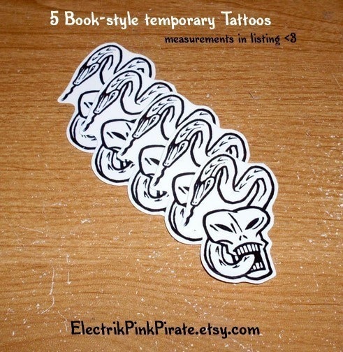 Harry potter dark mark temporary tattoo You are bidding on TEN (10) Hard to Find/Brand New/Never Used Voldemort Dark Mark Death Eater TATTOOs Retail Price 