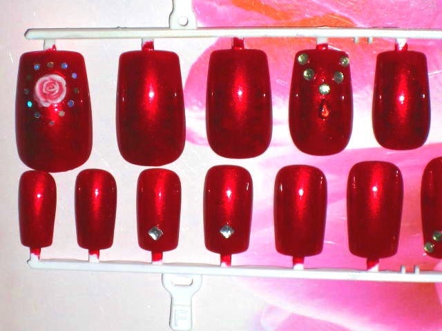 valentines nail designs. Valentines Nail Designs Flower For You. From LynnsBoutique