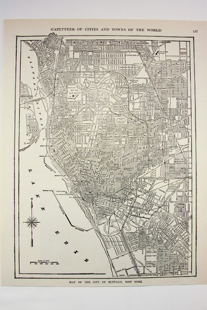 new york city map black and white. 1914 New York - Antique United