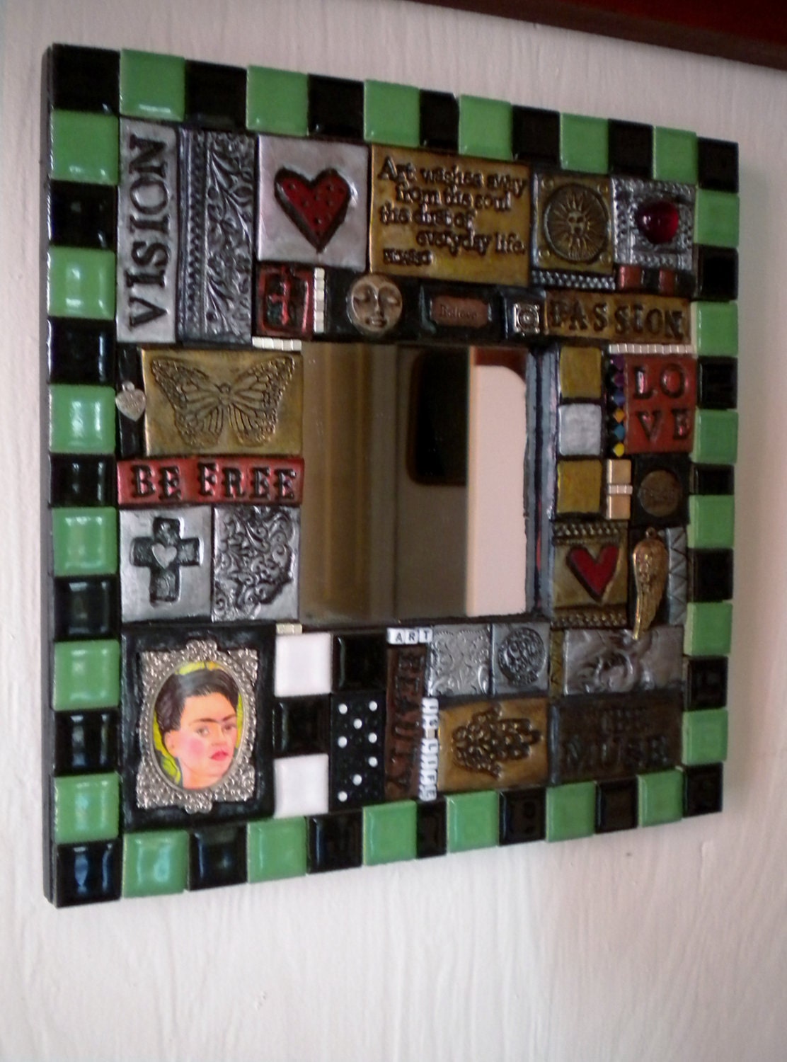 Frida Art Mosaic Mirror. From win0forever0