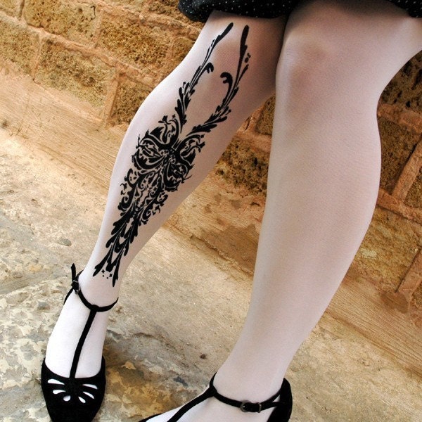 white tattoo pictures. sexy white tattoo tights /