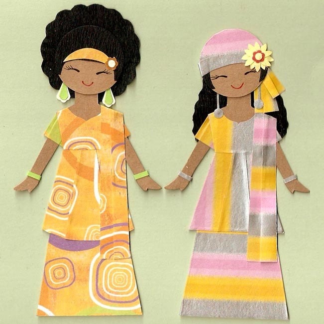 AFRICAN AMERICAN GIRL PAPER DOLL 