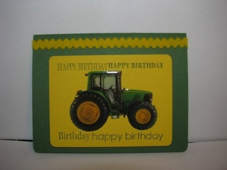Happy Birthday - John Deere card 4 