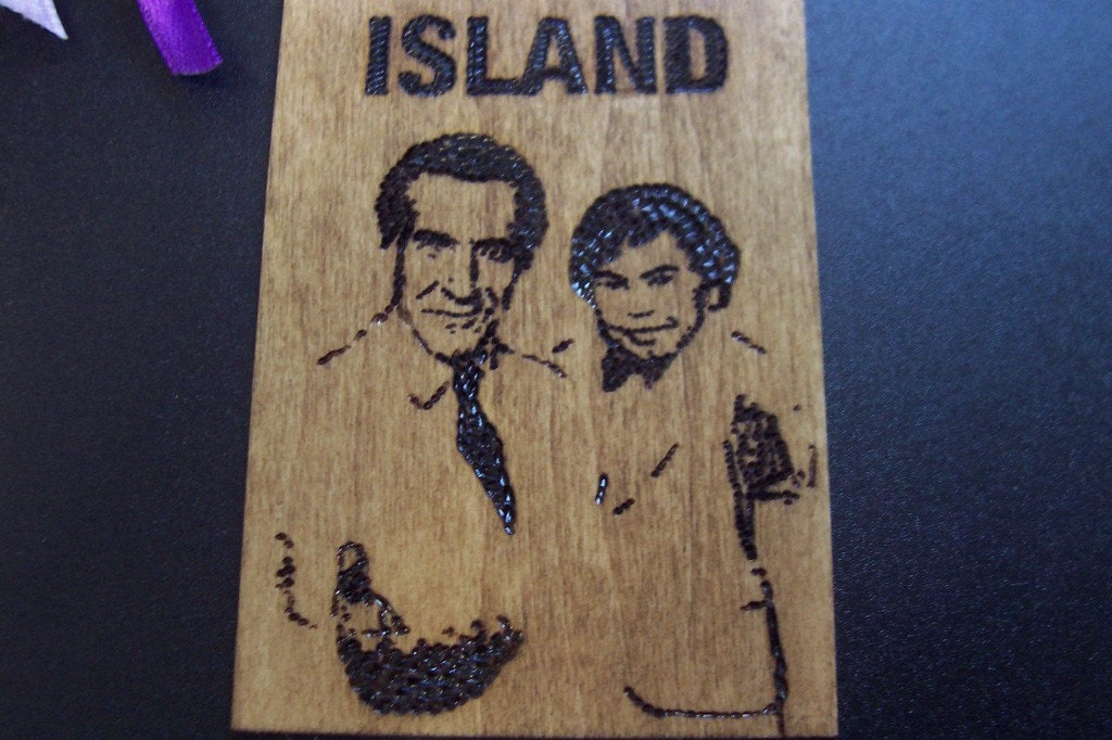 Fantasy Island Wooden Bookmark 