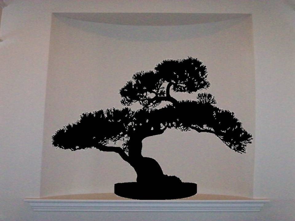 bonsai tree tattoo. Bonsai Tree Wall Decal