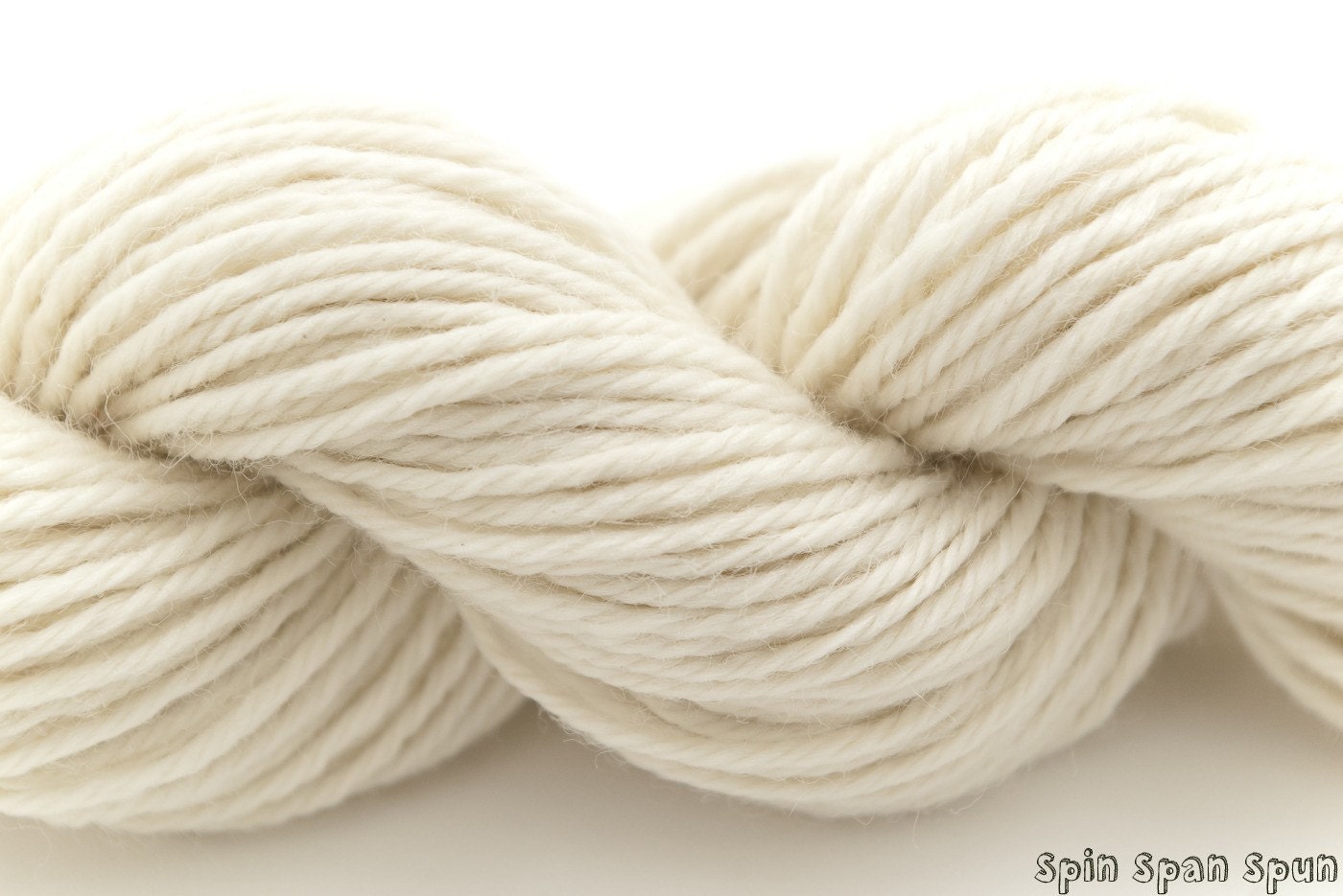 Just Natural Organic Merino yarn, white, worsted, 120 y, unbleached and undyed