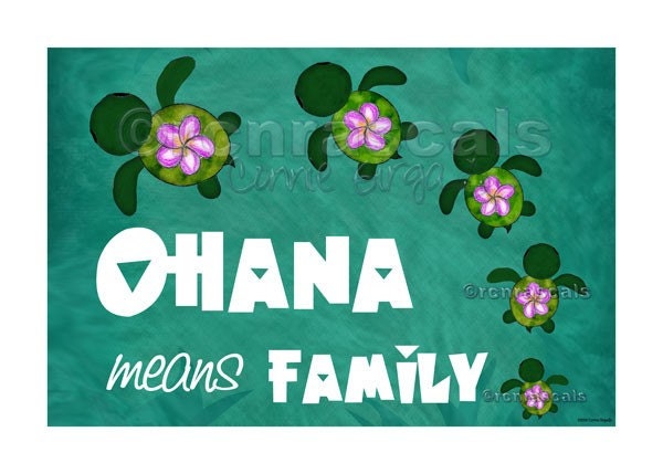  Aloha or Ohana means Family ♥ I 
