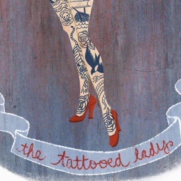 This tattooed lady is the first in a 